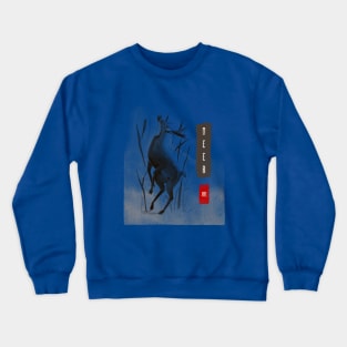 Asian Inspired Deer Crewneck Sweatshirt